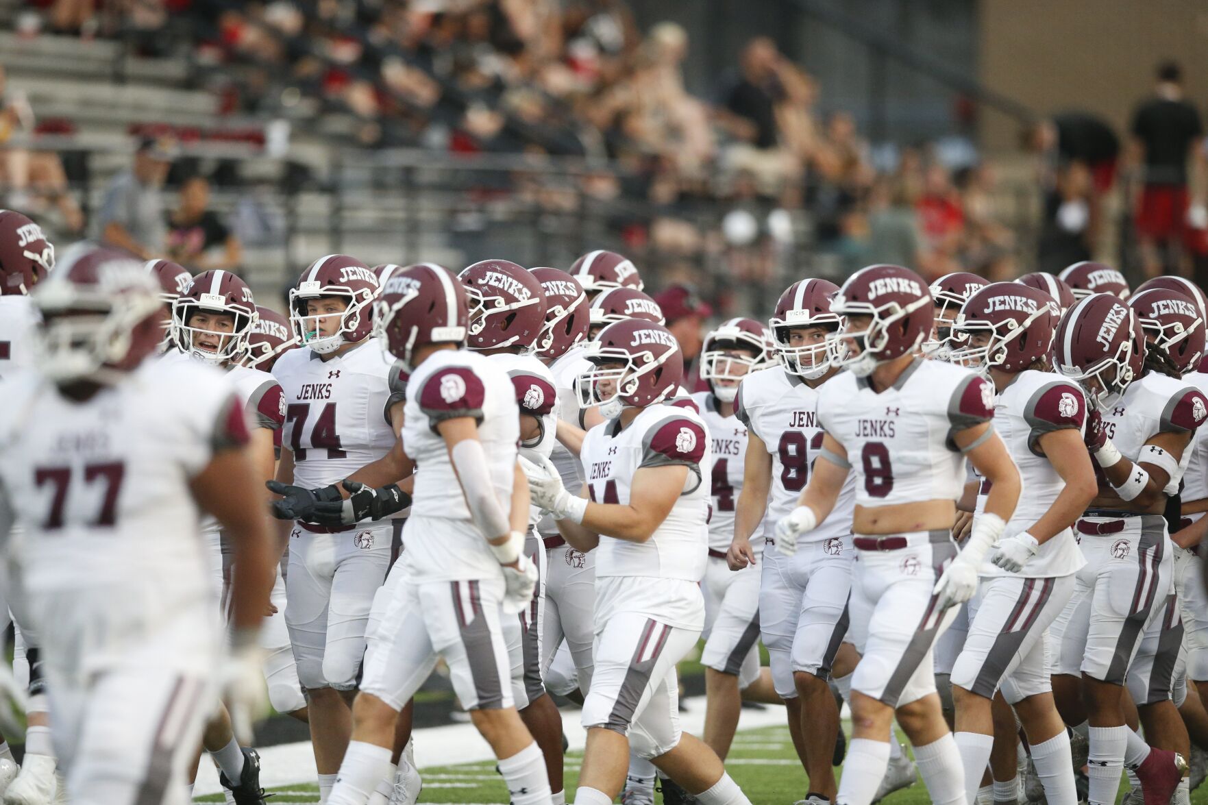 3. 6AI semifinal: No. 1 Jenks vs. No. 4 Mustang